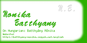 monika batthyany business card
